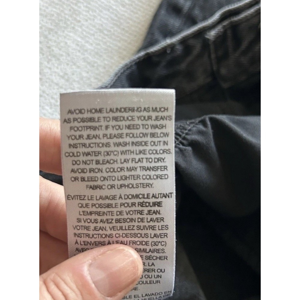FRAME Women's Jeans "The Straight" Black Denim Size 32 - Picture 7 of 7